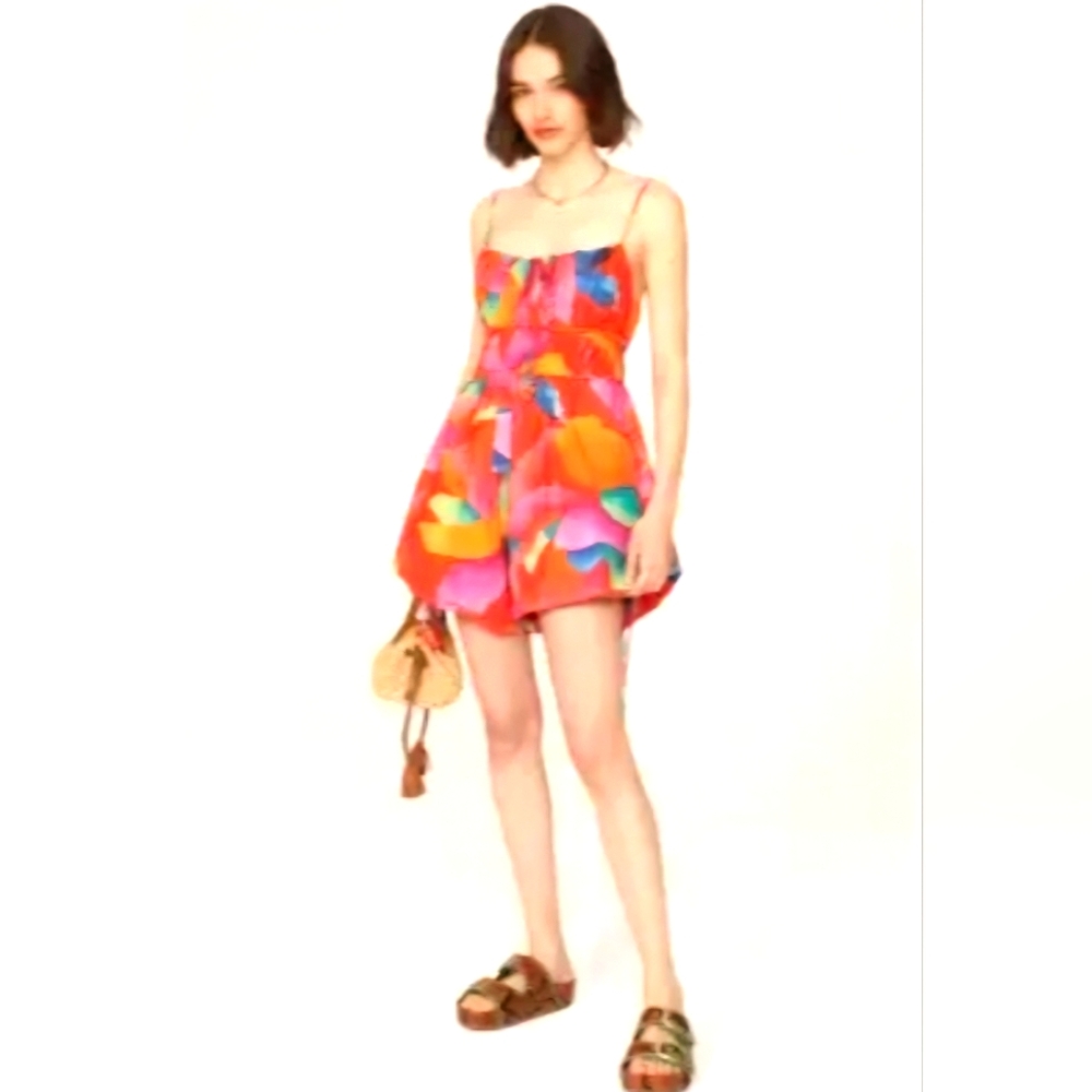FARM Rio Multicolor Floral Romper